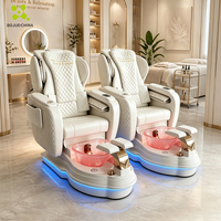 Chaises de pédicure Station de manucure de meubles de Salon de luxe pour de beauté chaise de Massage équipement de lavage des pieds