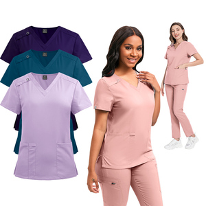 Conjuntos <span class=keywords><strong>de</strong></span> Uniformes Médicos Viaoli Unisex Antiarrugas y <span class=keywords><strong>de</strong></span> Fácil Cuidado, Elásticos y Suaves, para Uso Hospitalario y <span class=keywords><strong>de</strong></span> Enfermería, Manga Corta - Product Image 3
