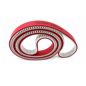 3M S5M 8M AT10 T10 con adhesivo rojo, adhesivo PU espeso, máquina de ribeteado de alambre de acero de poliuretano, sincronización con adhesivo de respaldo <span class=keywords><strong>APL</strong></span> - Product Image 1