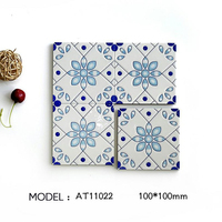 Carrelage professionnel en porcelaine carré, design floral vintage, personnalisé, durable et décoratif pour la décoration de hall