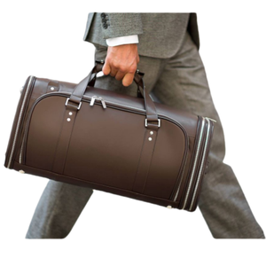 Free sample opulent leather travel bag for clothing Business Oxford <b>Fabric</b> Suit Bag with Handles and Foldover Dress Cover - Product Image 1