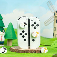 Nouvelle tendance Nintendo OLED : Coque de joystick NS Jet Warrior 3, Spra Escape 3, Referee Cat, capuchons de touches en silicone, accessoires de jeu