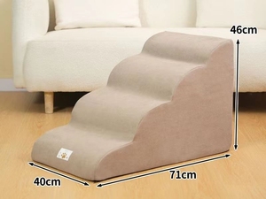 บันไดสำหรับสุนัข<span class=keywords><strong>3</strong></span>ขั้นบันไดสำหรับสัตว์เลี้ยงแบบพกพากันลื่นโซฟาสำหรับสุนัขบาดเจ็บบันไดสุนัข - Product Image 4