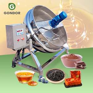 Olla de cocción industrial de 100 L y 400 L con agitador eléctrico, tapa y sistema de control de temperatura - Product Image 1