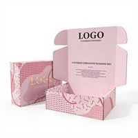 Caja de Regalo Impresa de Cartón Corrugado Reciclado con Marca, Biodegradable, Estilo Sobres, para Cosméticos