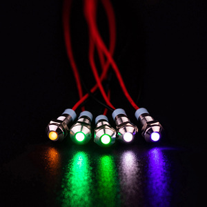 3V 5V 12V 24V 220V 6 Mét 8 Mét 16 Mét 19 Mét 30 Mét Tín Hiệu Đèn Không Thấm Nước Kim Loại Màu Xanh Red Led Explosion Proof Pilot Chỉ Số Ánh Sáng - Product Image 6