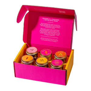 Custom logo print spice packaging box 3 jar jam boxes small carton packaging box for herbs