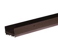 Joint de bas de porte coulissante en vinyle marron B79/36 pour portes métalliques et en bois 1-3/4 x 36 po