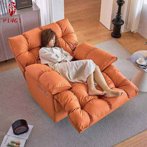 Sofá Eléctrico Multifuncional <span class=keywords><strong>de</strong></span> Lujo Ligero, Sillón Reclinable Giratorio con Masaje y Calefacción - Product Image 4