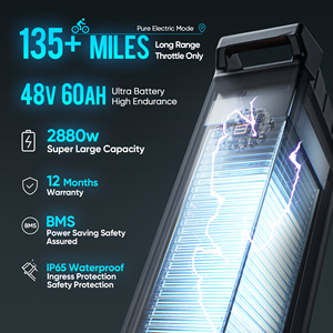 Eahora Juliet ยางกว้าง48V 60ah 1000W 1500W, ใหม่จักรยานไฟฟ้ามอเตอร์ท้ายรถมอเตอร์ไซด์ - Product Image 3