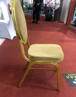 Chaise d'Hôtel de Mariage et Événement, Chaise Empilable en Métal, Fer, Acier pour Banquet