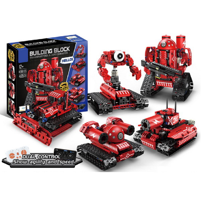 STEM Toy Assemble Rc Remote Control Coding Robotics Kit Toys Educational Learning Programming Brick Construction Toys Set