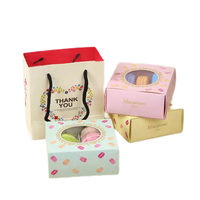 Boîte d'Emballage Conteneur en Papier Biodégradable de Haute Qualité pour Macarons, Gâteaux et Cupcakes, Personnalisable avec Logo pour Pâques, Vente en Gros