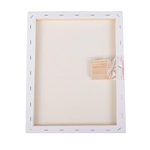 Toile de peinture en coton tendue sur cadre, taille personnalisée, couleur blanche, impression UV - Product Image 2