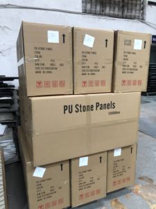 Leve 3D Geométrica Artificial Cogumelo Pedra Painel De Parede Moderno Impermeável PU Faux <span class=keywords><strong>Stone</strong></span> Painéis para Exterior Decorativo - Product Image 5