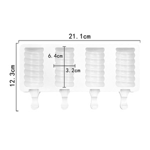 Molde de silicona de grado alimenticio para helados, con forma de hilo, para postres, paletas, cubitos de hielo, helados caseros, pudín y herramientas para pasteles - Product Image 6
