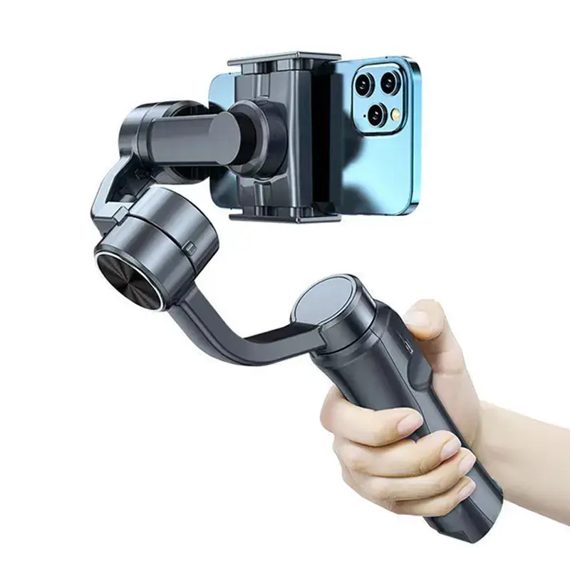 LP F6 yüz nesne izleme Selfie cep Gimbal Zoom kontrolü Anti-shake 3 eksen Smartphone Gimbal sabitleyici Film Video makinesi için