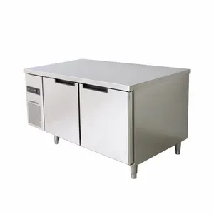 China manufacture mini commercial stainless steel 201/304 47 inches under work table freezer for restaurant