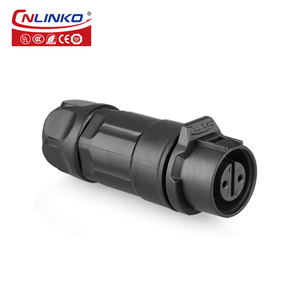 CNLINKO IP68 konektor dan soket M12, tahan air 2 Pin kekuatan bulat - Product Image 5
