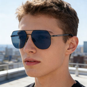 แว่นกันแดดโปโลเฮาส์ แอวิเอเตอร์สำหรับผู้ชายกรอบโลหะเลนส์ไนลอนป้องกันรังสียูวี 400 คลาส 2 แว่นกันแดด - Product Image 2