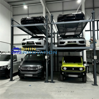 Empileur de voitures hydraulique haut de gamme à trois niveaux pour garage domestique et stockage de véhicules commerciaux