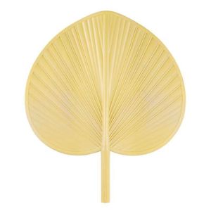Plastic Banana Leaf Fan Yellow Manual Handheld PP Material Home Use - Product Image 5