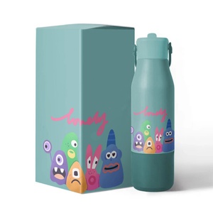 Custom Logo 500ml/700ml BPA-Free Stainless <b>Steel</b> Water <b>Bottle</b> for Kids Double Wall with School for Straw Lid for Camping - Product Image 5