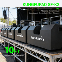 Machine à feux d'artifice froids Spark Fabrica SF-K2 électrique 3,5 m DMX512 2 CH 10W Noir Effet Étincelant Instantané 90-240V pour spectacles DJ et clubs