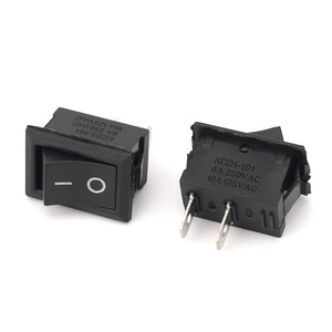 Nhà Máy bán hàng trực tiếp kcd1 15x21 Mét 2 vị trí 2pin 0.6pin on off SPST Đen 3A 125VAC 250VAC Rocker Thiết bị chuyển mạch - Product Image 3