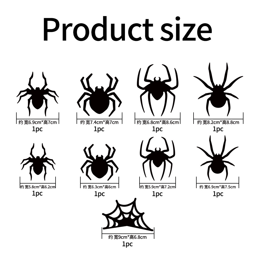Green spider 9 pcs