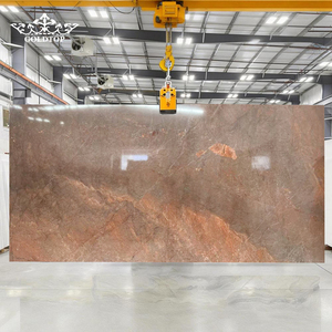 GOLDTOP Luxury Polished Brown <b>Chocolate</b> Quartzite Warm Earthy <b>Slabs</b> for Modern Kitchen Islands and Cozy Feature Walls - Product Image 2