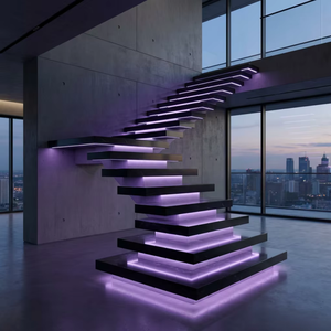 Scala a Pioli Moderna con Struttura Impilabile, Supporto in Metallo Pesante, Dimensioni Personalizzabili per Centri Commerciali, Uffici e Ingegneria Edile Interna - Product Image 4