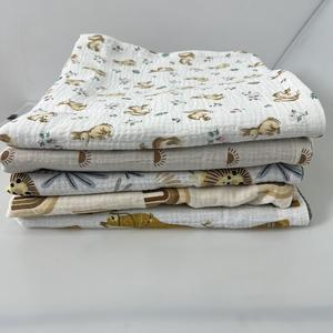 Proveedor dorado bebé recibir manta recién <span class=keywords><strong>nacido</strong></span> gofre impreso manta de bebé - Product Image 6