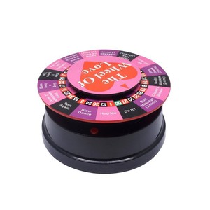 Roue de l'amour électrique, <span class=keywords><strong>jeu</strong></span> de <span class=keywords><strong>couple</strong></span>, spinner, <span class=keywords><strong>jeu</strong></span> de fête romantique pour soirée romantique, défi de <span class=keywords><strong>vérité</strong></span> ou de défi en anglais - Product Image 2
