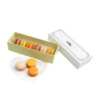 Boîtes à gâteaux rigides personnalisables en gros avec fenêtre, emballage en carton recyclable pour gâteaux, sushis, biscuits et plus, logo personnalisé