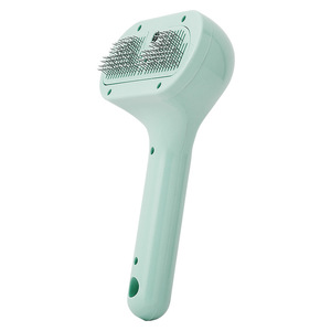 2 In 1 Cat Spray Comb <b>Pet</b> Hair Removal Self Cleaning Grooming <b>Brush</b> For Dogs And Cats White Green Purple Abs Material - Product Image 2