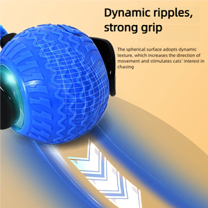 Kediler köpekler için otomatik interaktif elektronik Pet oyunu oyuncak toksik olmayan karikatür tarzı kaydırma titreşimli oyuncak Made TPR plastik kutu - Product Image 2