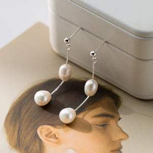 Exquisite S925 Pure <b>Silver</b> Korean INS Landscape <b>Pearl</b> <b>Necklace</b> Y01414 Niche Light Luxury Design with Niche Light Luxury Design - Product Image 3