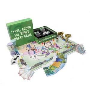 Organisateur <span class=keywords><strong>de</strong></span> jeux <span class=keywords><strong>de</strong></span> société portable et durable en plastique avec plusieurs compartiments pour ranger figurines miniatures et cartes, idéal pour les voyages en famille et le camping - Product Image 6