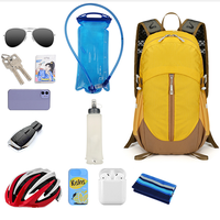 Sac à dos de randonnée et d'escalade unisexe léger 18L en nylon imperméable avec logo personnalisé pour les sports et voyages en plein air