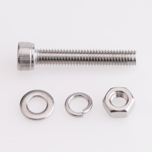 Juego de tornillos y tuercas hexagonales métricos de acero inoxidable 304 con combinación de resorte plano - Product Image 2