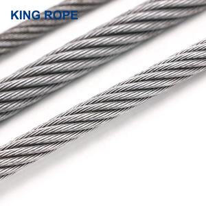 Fune Metallica Piatta Non Rotante 4V*39S+5FC 9-52 mm per Macchinari da Costruzione, Zincata/Non Zincata - Product Image 1