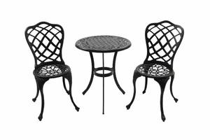 Tavolo <span class=keywords><strong>e</strong></span> <span class=keywords><strong>sedie</strong></span> <span class=keywords><strong>da</strong></span> <span class=keywords><strong>giardino</strong></span> in alluminio pressofuso, resistenti alle intemperie, vendita diretta dalla fabbrica SH, promozione scontata. - Product Image 3