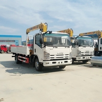 Grue hydraulique japonaise de taille moyenne montée sur camion avec flèche télescopique 6,3T ou 8T – Grue sur camion plateau