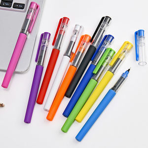 Großhandel kunden spezifische Werbe schwarz blau Tinte Macaron Farbe 0,5mm Gel schreiber Set mit Logo Großhandel Kunststoff Gel schreiber - Product Image 6