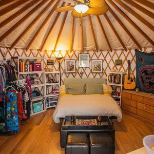 Yurte mongole de luxe en PVC de 30 pieds, en bois massif, imperméable, en Oxford et en toile, pour les aventures en plein air, yurte d'habitation utilisée - Product Image 5