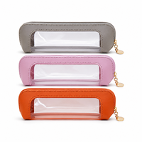 Nouvelle Trousse de Maquillage Transparente en PU Grande Capacité, Imperméable et Tendance – Offre Spéciale &amp;   pour les sacs et pochettes