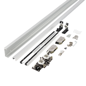 Moderno <span class=keywords><strong>de</strong></span> <span class=keywords><strong>madera</strong></span> individual dormitorio fantasma puerta deslizante riel sin rieles oculto <span class=keywords><strong>de</strong></span> dos vías amortiguador colgante rueda pista Hardware cajón diapositivas - Product Image 5