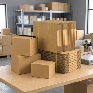 Sturdy Aseptic Eco-Friendly Waterproof Corrugated <b>Cardboard</b> Cosmetic Shipping Cartons <b>Moving</b> Storage Customizable Printed <b>Boxes</b> - Product Image 3