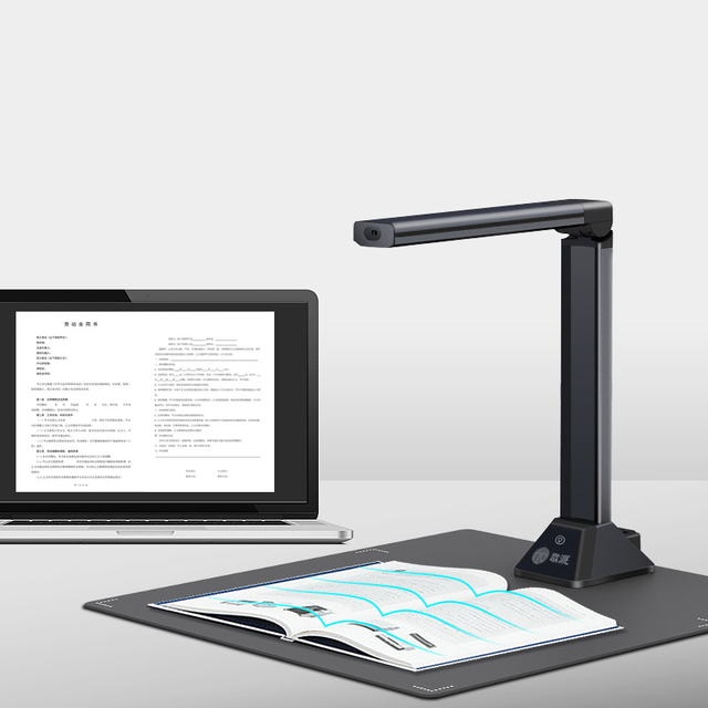 Portable USB Stock A3 A4 26MP 1s Overhead Document Camera Scanner for Large Format Documents Passports & IC Cards